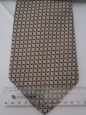 Don Loper Geometric Brown & Cream Tie